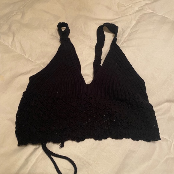 Forever 21 crochet crop top size large - Picture 2 of 10